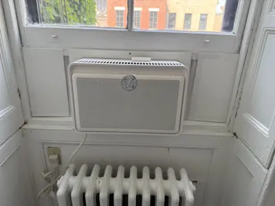 Window AC installation completed in Upper West Side apartment