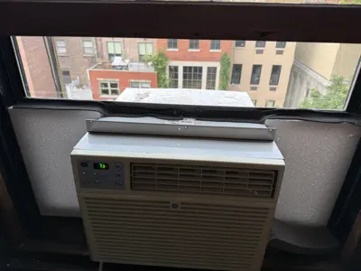 GE Profile window AC installed in NYC pre-war building