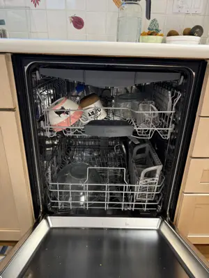 Dishwasher installation and plumbing connection
