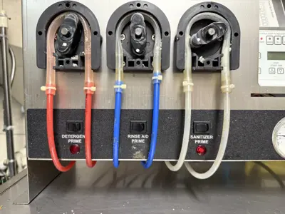 Dishwasher installation and plumbing connection