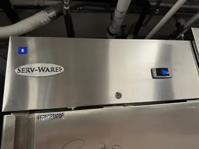 Serv-Ware commercial stainless steel refrigerator after professional maintenance service in NYC