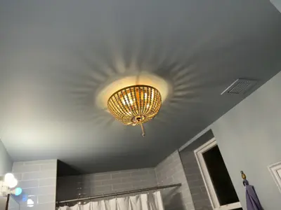 Light fixture installation in a NYC home