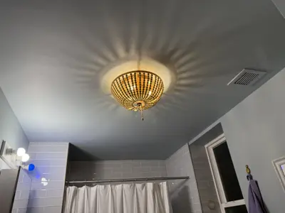 Light fixture installation in a NYC home
