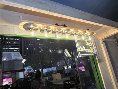 Light fixture installation in a NYC home