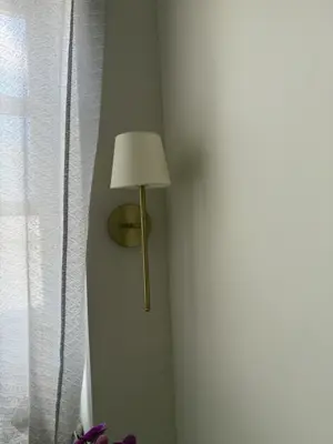 Light fixture installation — new fixture wired and mounted