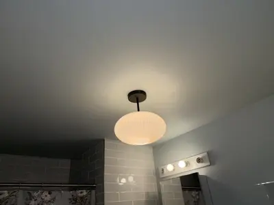 Light fixture installation in a NYC home