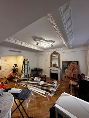 Light fixture installation in a NYC home