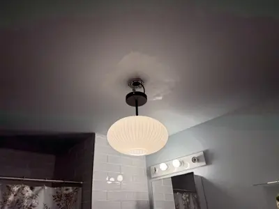 Light fixture installation in a NYC home