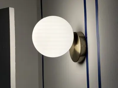 Light fixture installation — new fixture wired and mounted