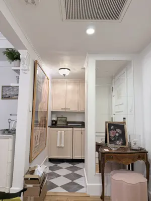 Light fixture installation in a NYC home