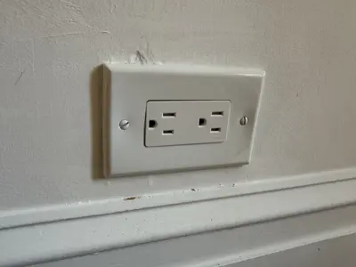 Electrical outlet installation and wiring