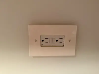 Electrical outlet installation and wiring