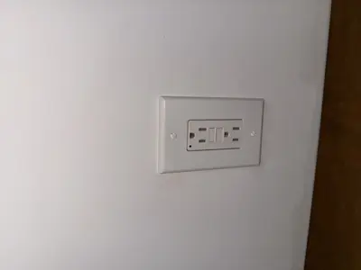 Electrical outlet installation and wiring