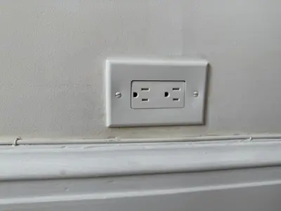 Electrical outlet installation and wiring