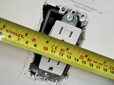 Electrical outlet installation and wiring