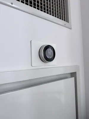 Smart thermostat installation with HVAC wiring