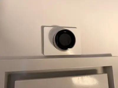 Smart thermostat installation with HVAC wiring