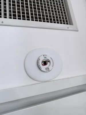 Smart thermostat installation with HVAC wiring