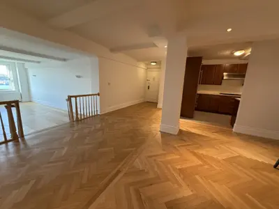 Laminate flooring installation in a NYC home