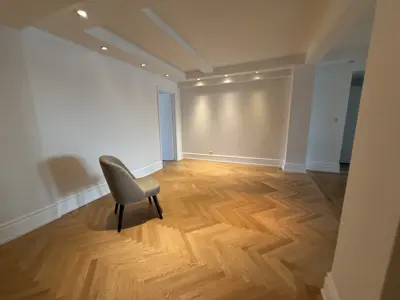 Laminate flooring installation in a NYC home