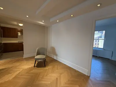 Laminate flooring installation in a NYC home