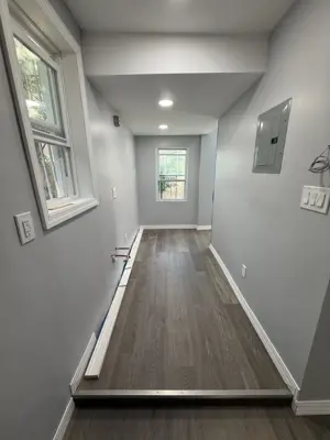 Laminate flooring installation in a NYC home