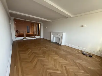 Laminate flooring installation in a NYC home