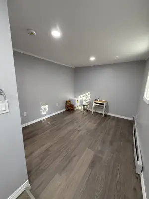 Laminate flooring installation in a NYC home