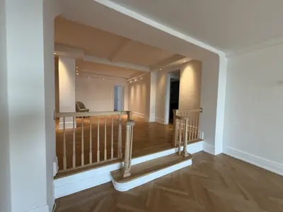 Laminate flooring installation in a NYC home