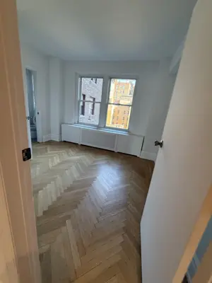 Laminate flooring installation in a NYC home