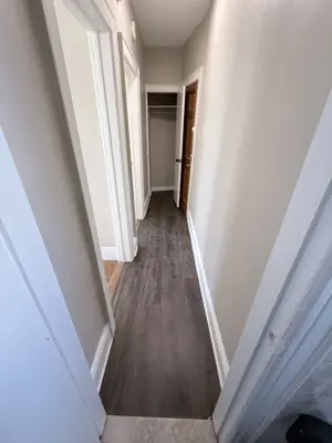 Vinyl flooring installation in a NYC apartment