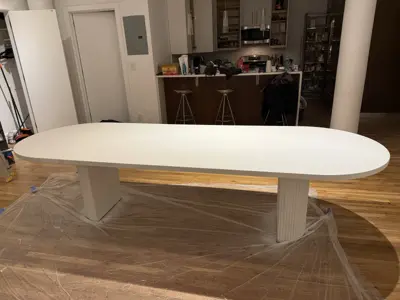 Desk and table assembly completed in a NYC home