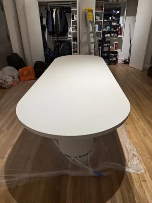 Desk and table assembly completed in a NYC home
