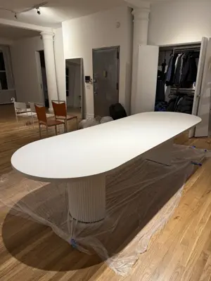 Desk and table assembly completed in a NYC home