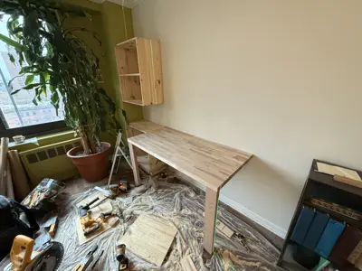 Dresser assembly and installation in a NYC apartment