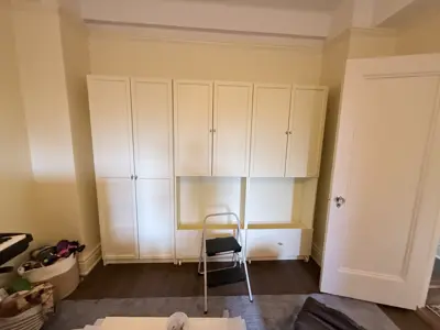 Wardrobe assembly — full closet system assembled