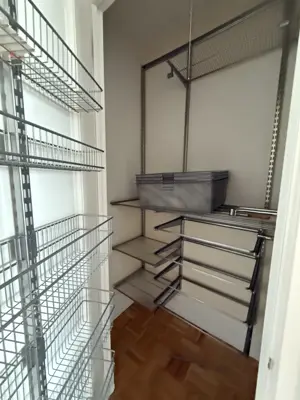 Wardrobe and closet system assembly in a NYC apartment