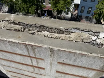 Drywall repair — damaged wall restored and patched