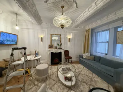 Decorative accent wall panel installation