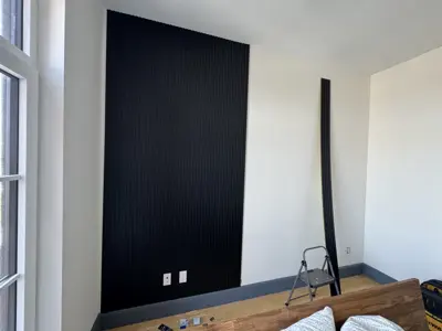 Decorative accent wall panel installation