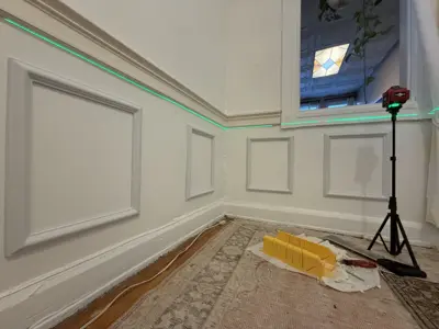 Decorative accent wall panel installation