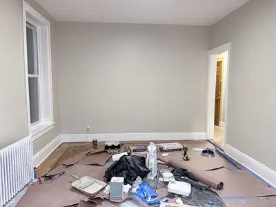 Professional interior painting — walls and trim freshly painted