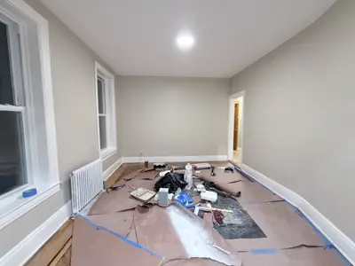 Professional interior painting — walls and trim freshly painted