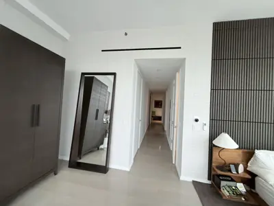 Professional wallpaper installation on interior walls