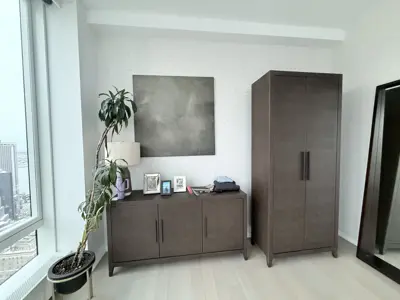 Professional wallpaper installation on interior walls