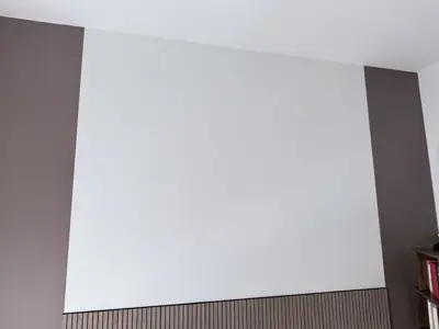 Wallpaper installation in a NYC apartment