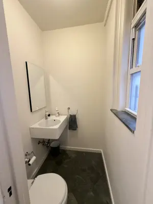 Wallpaper installation in a NYC apartment