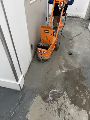 Wallpaper installation in a NYC apartment