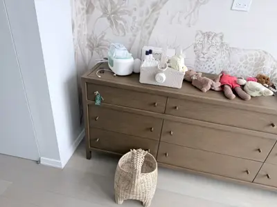 Professional wallpaper installation on interior walls