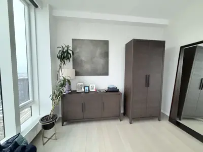 Professional wallpaper installation on interior walls